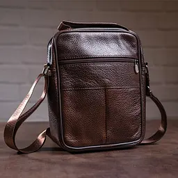 Месенджер чоловічий на одне відділення 20246 Vintage коричневий - мініатюра 7