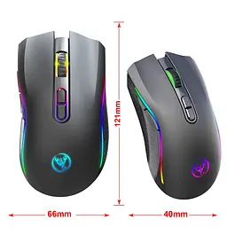 Миша бездротова HXSJ T69 2,4G Hz Black - мініатюра 4