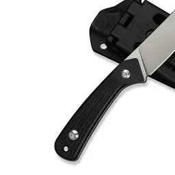 Ніж фіксований туристичний Civivi Carveth (9,1 см) AEB-L / G10 чорний з чохлом - мініатюра 6