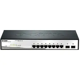Комутатор DGS-1210-10 8xGE, 2xSFP WebSmart D-Link teh0018095