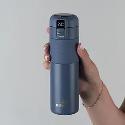 Термос з термодатчиком Kite синій 450 мл (K25-1227-2) - мініатюра 5