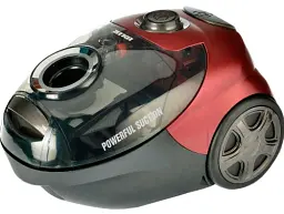 Пилосос Edler ED-1808RB, Black/Red, 1400W, мішковий, об'єм пилезборника 2л, багаторазовий мішок, насадки універсальна щітка підлога/килим, щілинна, 2 металеві трубки, шнур 3.2 м