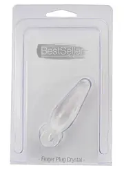 Анальна пробка Toyz4lovers Jummy Jelly Anal Finger Plug Crystal, 7.2 см (прозорий) - мініатюра 2