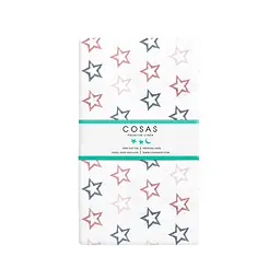 Простирадло Cosas на резинці в дитяче ліжечко 60х120 clear g stars, рожевий (StarsClear_GreyRose_120) - мініатюра 4