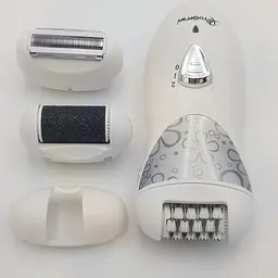 Епілятор 4 в 1 з насадкою бритва та пемза Gemei GM-3061 білий - мініатюра 2