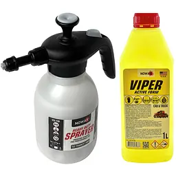Набір для миття авто Nowax Viper №1 Піногенератор ручний та Піна активна (NX01142 NX01174)