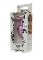 Анальна пробка - Jewellery Pearl Pink Plug Clear S - мініатюра 8