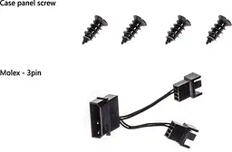 Вентилятор ID-Cooling WF-12025-SD-W, 120x120x25мм, 3-pin, черний с белим (WF-12025-SD-W) Б/в - мініатюра 3