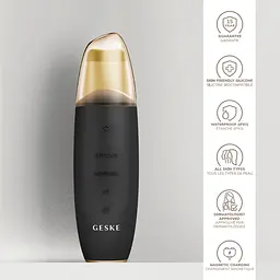 Мікрострумовий скрабер для шкіри та усунення чорних точок GESKE MicroCurrent Skin Scrubber & Blackhead Remover 9 в 1 сірий - мініатюра 5