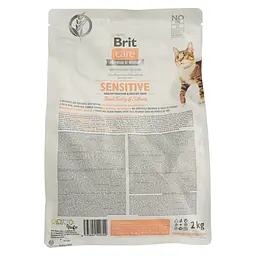 Сухий корм для кішок з чутливим травленням Brit Care Cat GF Sensitive Digestion&Delicate Taste зі свіжою індичкою і лососем 2 кг - мініатюра 4