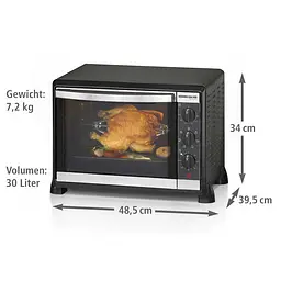 Електропіч з грилем Rommelsbacher BG 1550, 30 л - мініатюра 8