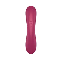 Вакуумний стимулятор клітора з вібрацією Satisfyer Curvy Trinity 1 бордовий - мініатюра 4