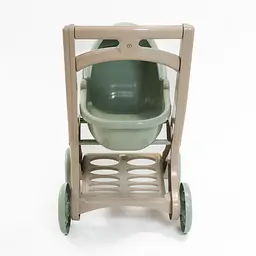 Коляска для ляльок з люлькою Doloni 0121/01eco бірюзовий - мініатюра 2