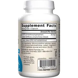 Гідроксітриптофан Jarrow Formulas 5-HTP 50 мг 90 капсул - мініатюра 3
