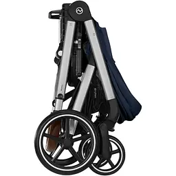 Коляска Cybex Balios S Lux SLV Ocean Blue з бампером темно-синя (524001187) - мініатюра 6