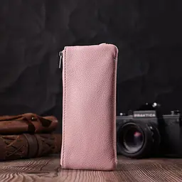 Стильна ключниця ніжного кольору із натуральної шкіри ST Leather 22510 рожева - мініатюра 9