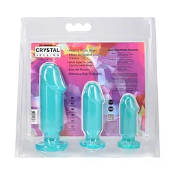 Набір анальних пробок Doc Johnson Crystal Jellies - Anal Starter Kit - мініатюра 5