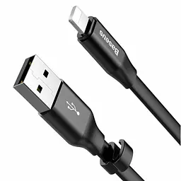 Кабель Baseus Nimble Portable USB to Lightning 0.23m Black (CALMBJ-B01) [86088] - мініатюра 2