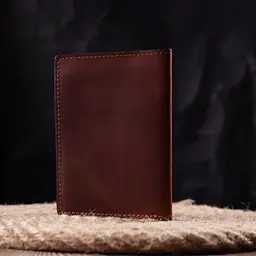 Обкладинка на військовий квиток у вінтажній шкірі Карта Grande Pelle 16782 світло-коричнева - мініатюра 8