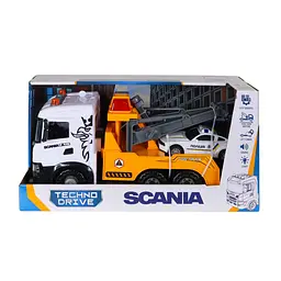 Ігровий набір серії "Mid Truck" – ЕВАКУАТОР SCANIA З МАШИНОЮ ПОЛІЦІЇ (світло, звук) TechnoDrive 3004KS - мініатюра 6