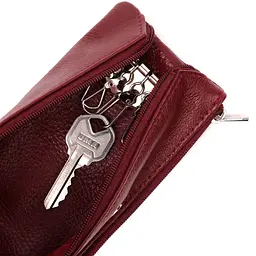 Містка ключниця з натуральної шкіри ST Leather 22508 бордова - мініатюра 7