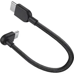 Кабель Xiaomi Braided 3A USB-C to USB-C 10cm Black (BHR08W0GL) [163632] - мініатюра 2