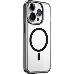 Чохол WiWU Magnetic Crystal Case для Apple iPhone 15 Pro Max Transparent/Black [96965] - мініатюра 3