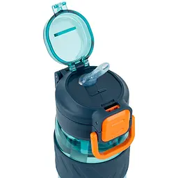 Пляшечка для води Kite 800 мл блакитно-помаранчева (K25-1234-3) - мініатюра 3