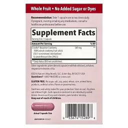 Журавлина біоактивна для здоров'я сечовивідних шляхів Nature's Way CranRx Bioactive Cranberry Urinary Health 500 мг 30 вегетаріанських капсул - мініатюра 2