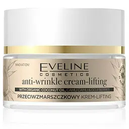 Крем-ліфтинг Eveline Organic Gold, проти зморшок, 50 мл