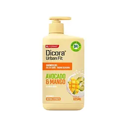 Гель для душу з вітаміном Е Манго та авокадо Dicora Urban Fit 825 мл