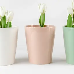 Горщик для квітів МВМ My Home, 16 см, рожевий (DH-FLOWERS-29 PINK) - мініатюра 7