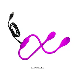 Двосторонній вібратор Pretty Love Dream Lovers Whip 65.5 см рожевий - мініатюра 8
