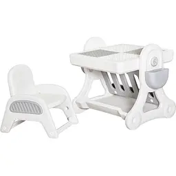 Дитячий комплект Mealux Robin (KD-F051 White / Grey)