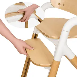Стільчик для годування Lionelo Celia Natural Wood (LO-CELIA WHITE NATURAL WOOD) - мініатюра 11