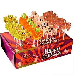 Льодяники на паличці Halloween Lollipop 24шт