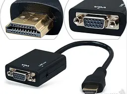 Конвертер Hdmi тато на Vga мама 30 см з аудіо - мініатюра 3