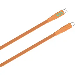 Кабель Havit HV-CB6254 PD60W з LED індикатором USB-C to USB-C 3A 1 м помаранчевий (HV-CB6254) - мініатюра 4