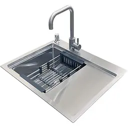 Комплект мийка + змішувач Romzha Caravela 58L (B)