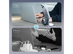 Бездротовий зарядний пристрій Vention 3-in-1 15 W Gray (FGFH0) - мініатюра 4