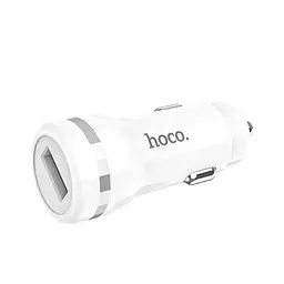 Автомобільний зарядний пристрій Hoco Z27A 1 USB QC 3.0 White - мініатюра 4