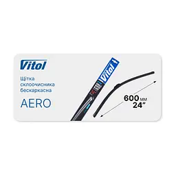 Щітка склоочисника Vitol Aero 24\" (600 мм) (VB-24600) - мініатюра 5