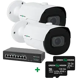 Комплект відеоспостереження на 2 IP-камери GreenVision GV-801 - мініатюра 2