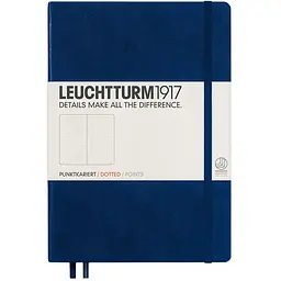 Блокнот Leuchtturm1917 Середній, темно-синій, крапка (342925)