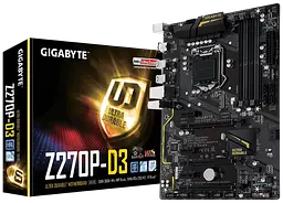 Материнська плата Gigabyte GA-Z270P-D3 LGA 1151v1 (GA-Z270P-D3) Б/В