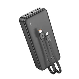 Зовнішній акумулятор Hoco J118A Speed ​​energy з вбудованим кабелем 20000mAh - мініатюра 3