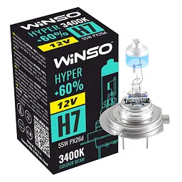 Лампа галогенна WINSO 12V H7 HYPER 55W PX26d 712720