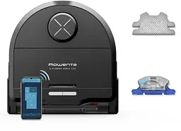 Робот-пилосос Rowenta миючий X-Plorer Serie 220, 5600ПаВт, h=9.7см, 0.35л, конт пилок -0.22л, автон. робота до 120хв, чорний - мініатюра 4