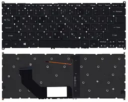 Клавіатура для ноутбука Acer Swift 3 SF314 з підсвічуванням (Light), Black