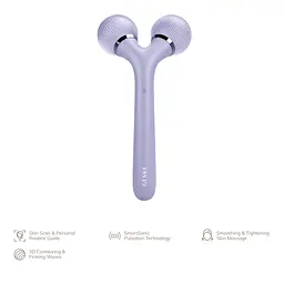 Електронний звуковий ролик для обличчя та тіла GESKE Sonic Facial & Body Roller 4 в 1 фіолетовий - мініатюра 3